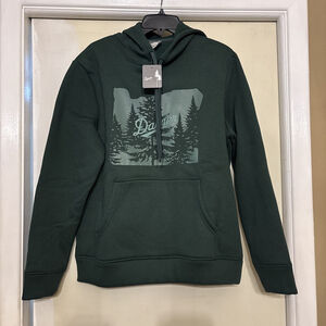 NEW MEN’S DANNER HOODIE SWEATSHIRT MEN’S COTTON FLEECE PULLOVER SIZE XS GREEN